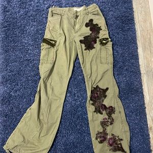 green cargo pants.